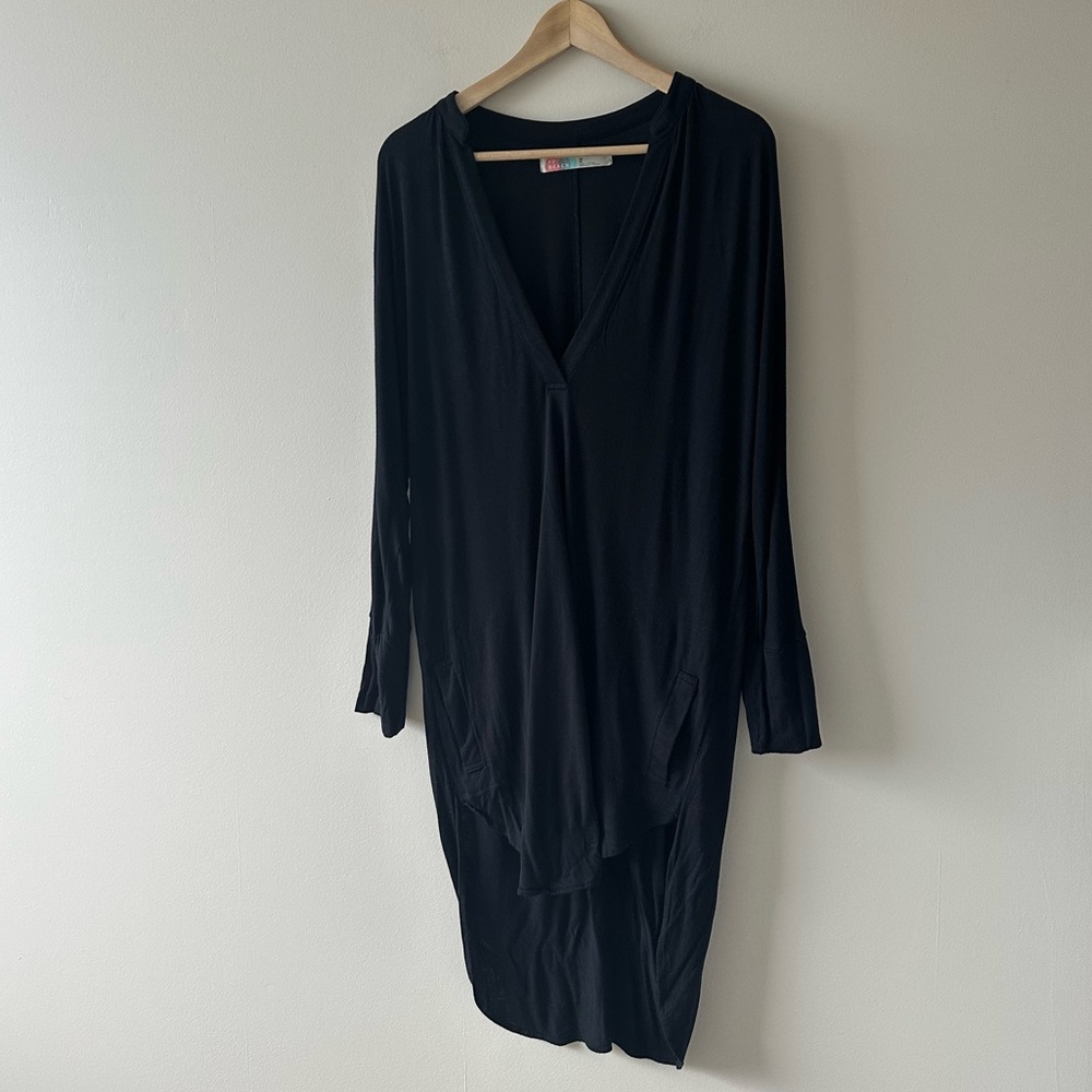 Free People Black Tunic Top